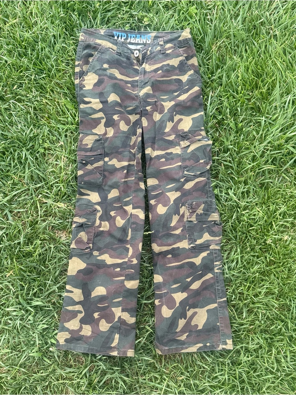 VIP Camo Cargo Pants - Green/Brown Camouflage